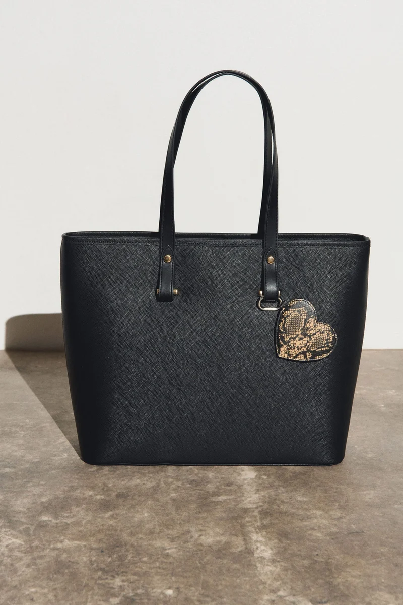 H&M Heart-shaped comb bag charm