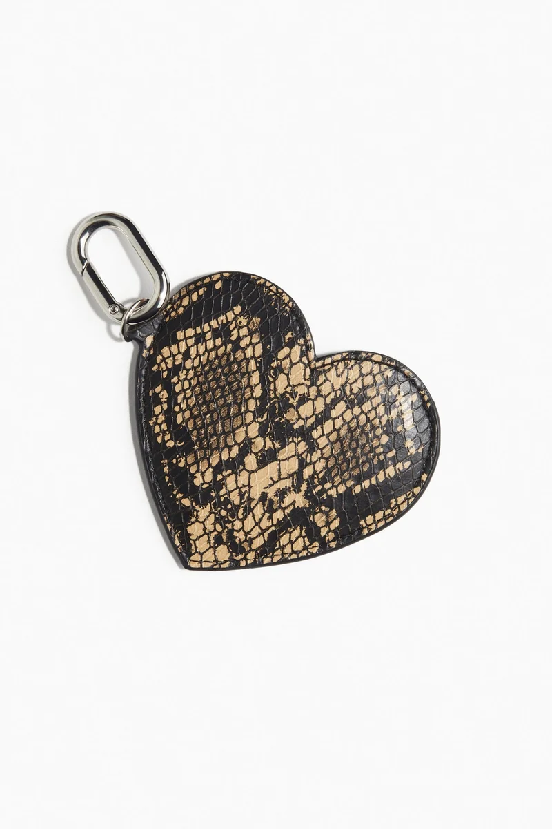 H&M Heart-shaped comb bag charm