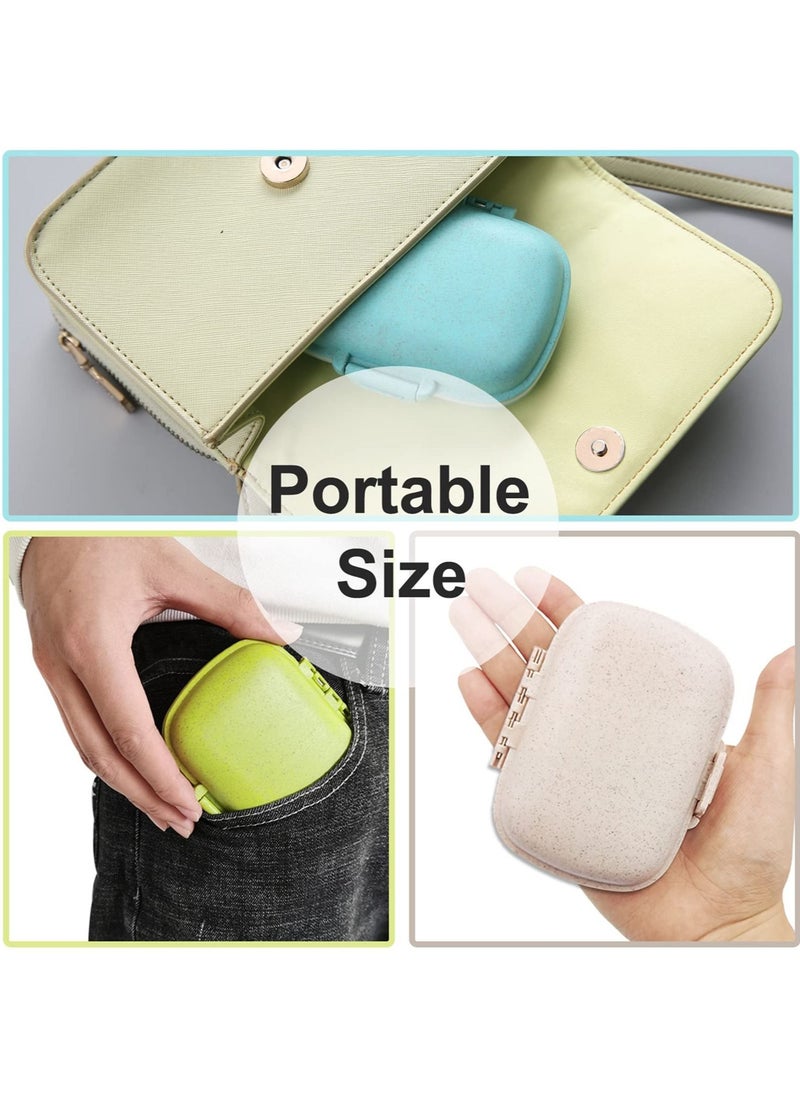Generic 3 Pack 8 Compartment Moisture-Proof Pill Storage Box Portable Design Small Pill Box Suitable for Daily Travel Pocket Carrying Medication Vitamin Pill Placement Dispensing Sealed Container  - Image 5