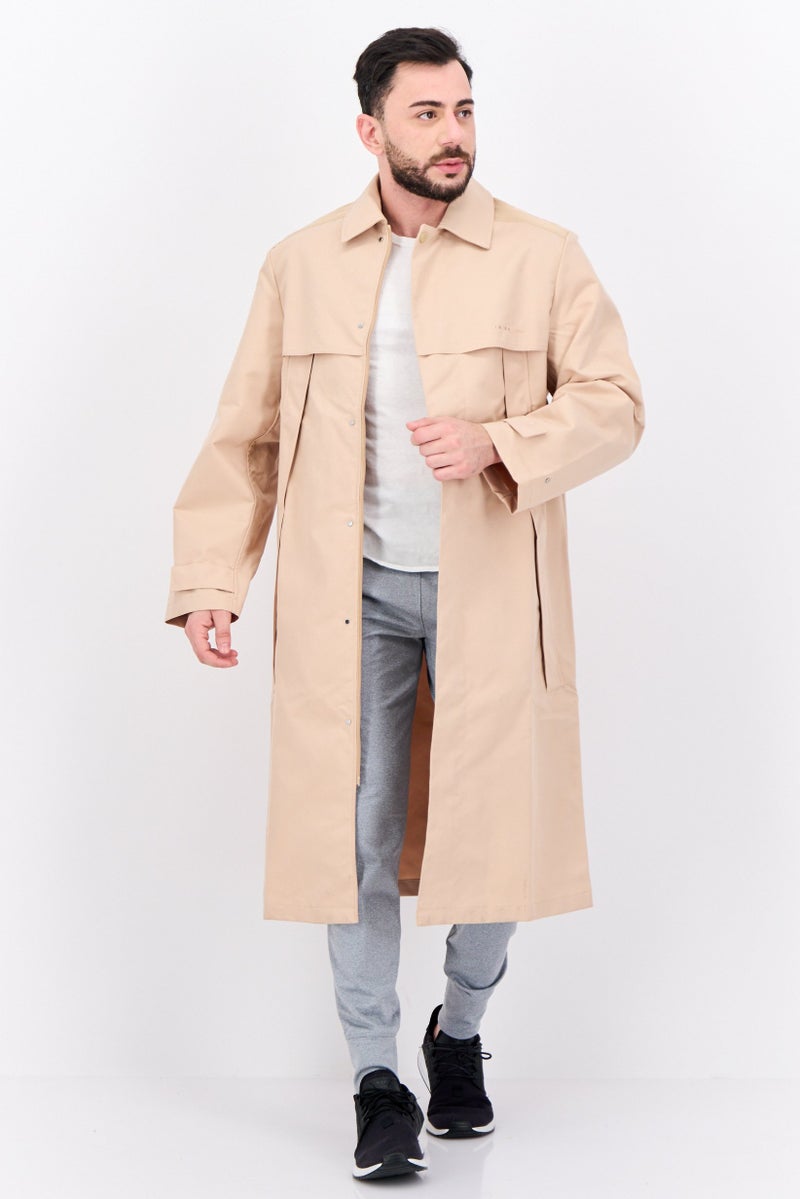 adidas Originals Men Sportswear Fit Outdoor Macintosh Jacket, Beige  - Image 1