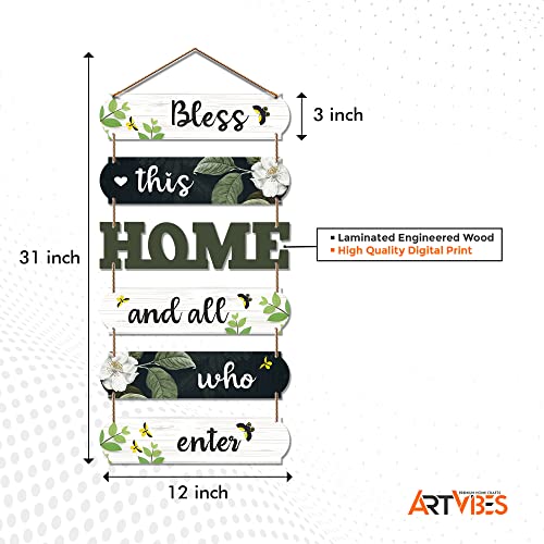 Artvibes Home Quotes Decorative Wall Art MDF Wooden Wall Hanger for Living Room | Decor Hanging Ornaments | Home Quotes Wall Hanging | Modern Decor Items | Wall Poster | Unique Gift (WH_6603N) - Image 5