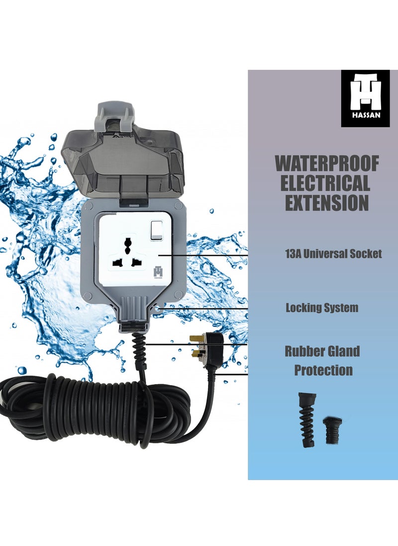 Hassan Waterproof Single socket universal Extension  - Image 3