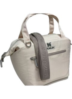 Beige lunch bag
