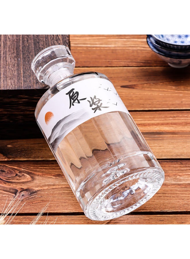 Extreme Space Glass Bottle Sealed Storage Bottle White Wine Bottle Empty Bottle Small Bottle Transparent Bubble Wine Bottle - Image 3