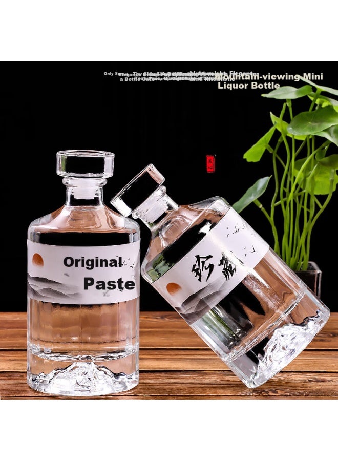Extreme Space Glass Bottle Sealed Storage Bottle White Wine Bottle Empty Bottle Small Bottle Transparent Bubble Wine Bottle - Image 4