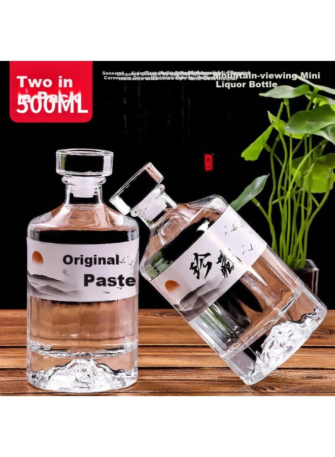 Extreme Space Glass Bottle Sealed Storage Bottle White Wine Bottle Empty Bottle Small Bottle Transparent Bubble Wine Bottle - Image 1