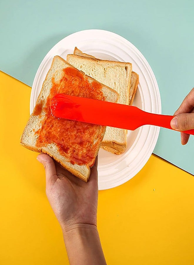 GZLT Jar Spatula,Sourdough Spatula with Long Handle,Silicone Skinny Spatula Scraper for Jars (5 Pcs) - Image 3