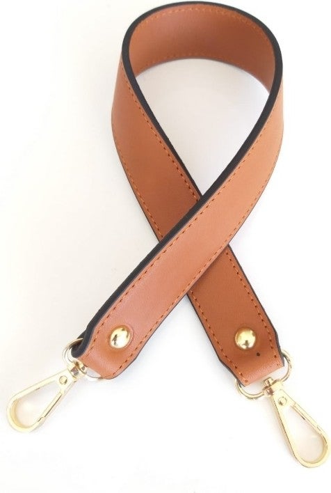 Angel Çanta Aksesuar Angel Bag Accessory Genuine Leather Double Layer, Stitched Short Handle Tan