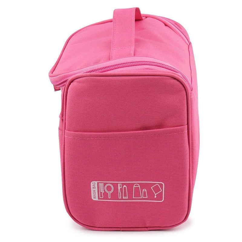 VAKRA Cosmetic Bag for Women Travel Makeup Pouch with Handle Spacious Toiletry Organizer for Girls Waterproof Zipper Vanity Kit for Lipstick Brushes Accessories - Image 2