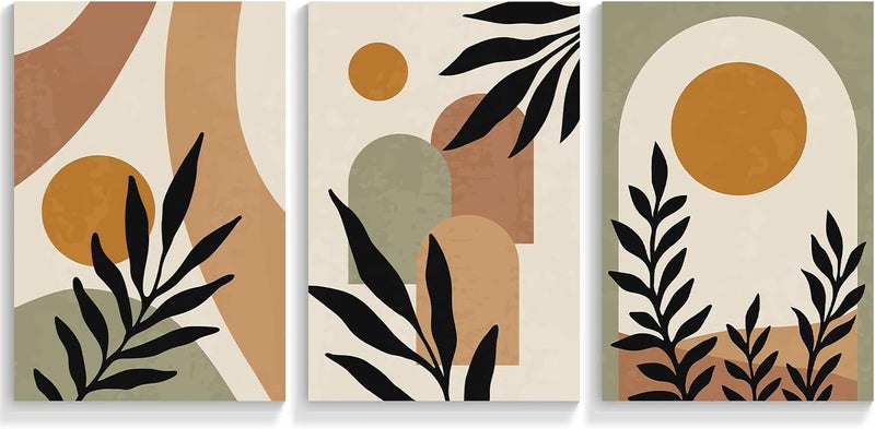 DFAIUY Minimalist Boho Abstract Canvas Wall Art Set - Image 1