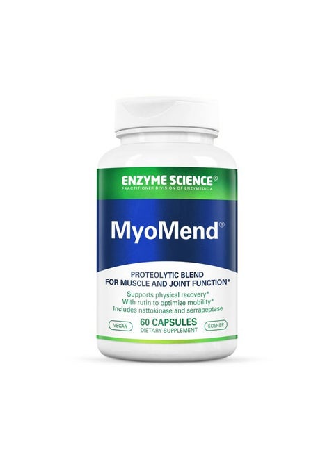 Myomend, 60 Capsules – Muscle & Joint Support – Formulated with Bromelain and Rutin – Enzyme Health Supplement – Vegan and Kosher