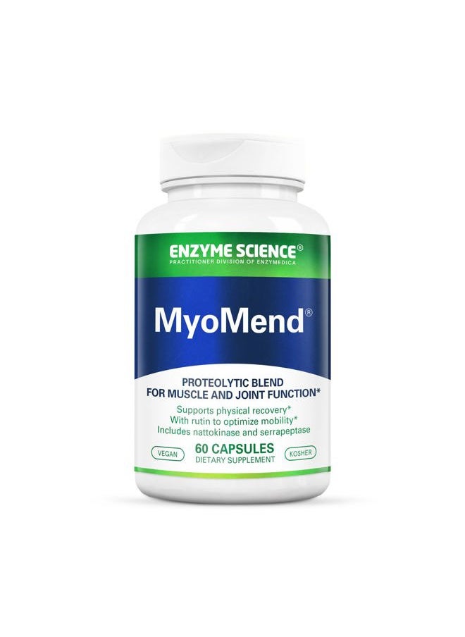 Enzyme Science - Myomend, 60 Capsules – Muscle & Joint Support – Formulated with Bromelain and Rutin – Enzyme Health Supplement – Vegan and Kosher - Image 1