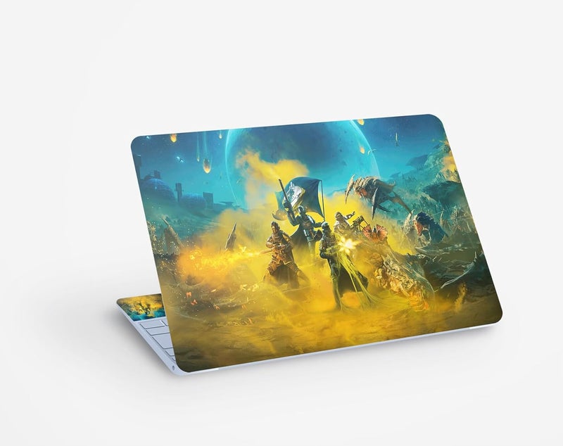 Helldivers, Laptop Skin Sticker Decal, 13.3 14 15 15.4 15.6 Inch Laptop Universal Vinyl Skin Sticker Cover, Dustproof, Waterproof, Decal Protector With Free 2 Wrist Pads - Image 1