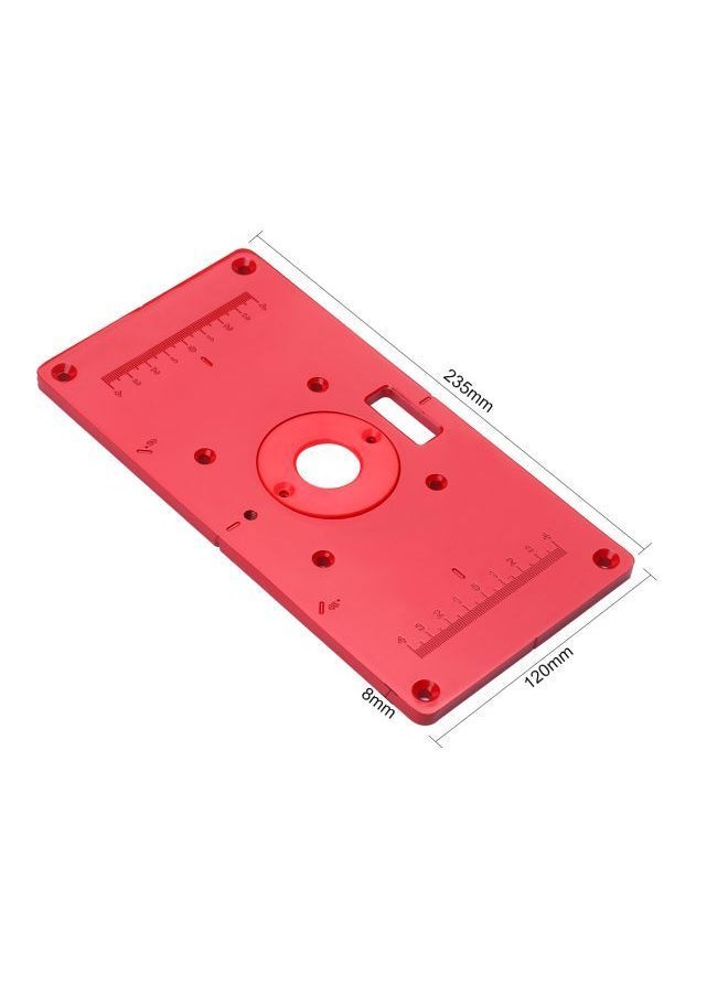 NIBEMINENT Multifunctional Router Table With Accessories Red/Silver 235x120x8millimeter  - Image 4