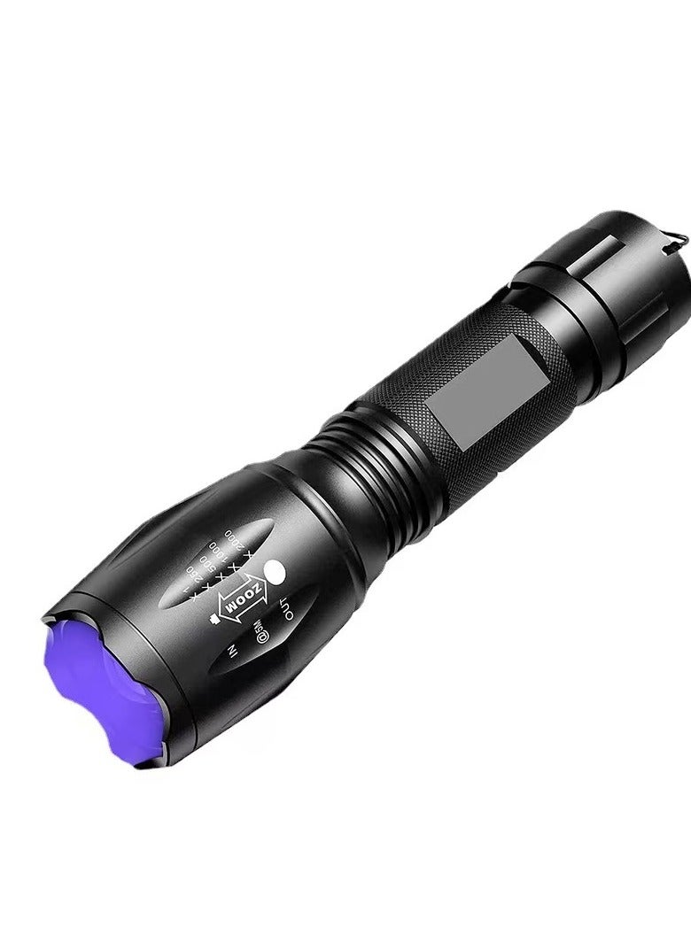 Circular aluminum dual light LED flashlight, multiple lighting modes, high performance, - Image 5