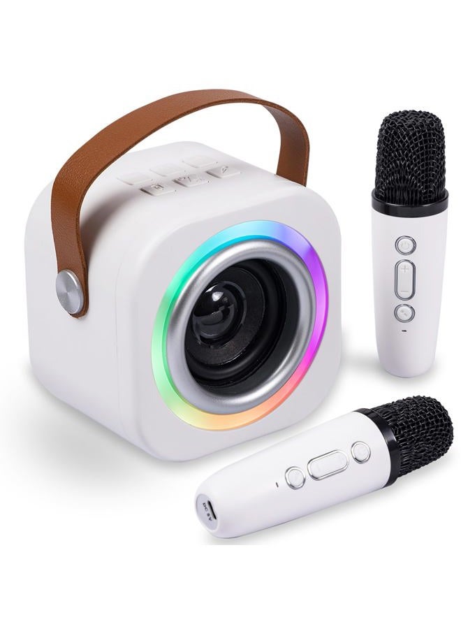 EGivwcvic Mini Karaoke Machine for Kids with 2 Wireless Mics,TOP Singing Toys Birthday Gifts Ideas for Girls Ages 3,4,5,6,7,8,9,10,11,12+ Years Old,Great Gift Ages Girls,Boys Trend Party - Image 1