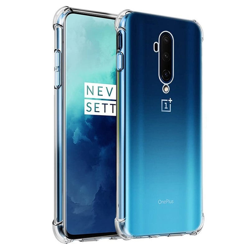 iCoverCase for OnePlus 7T Pro Case Clear, Corner Shockproof Protective Phone Case Soft TPU Slim Thin Case for OnePlus 7T Pro - Clear - Image 1