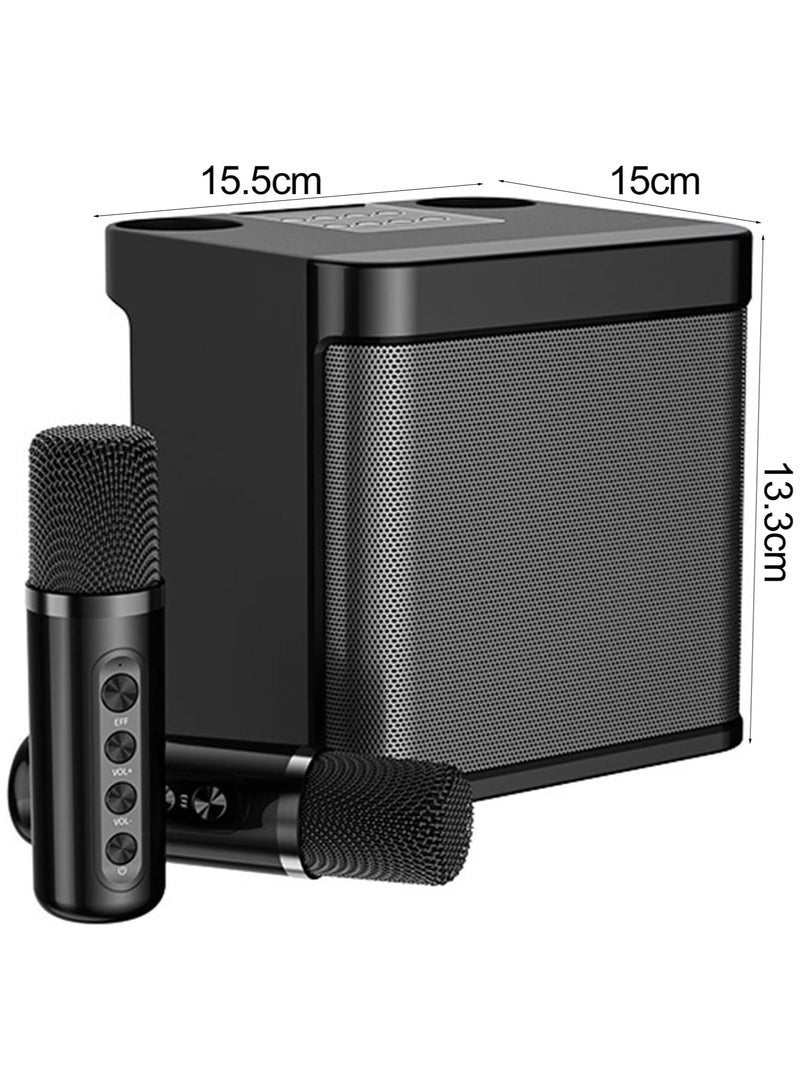 YS 1 Set Bluetooth Speaker with Microphone 5.0 USB Charging Wireless Speakers with Bluetooth Surround Sound Portable Speaker for Smart TV Microphone with Speaker for Singing - Image 2