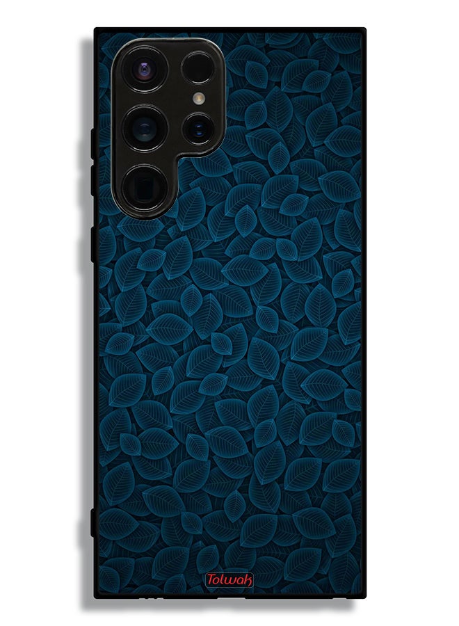 Tolwak Samsung Galaxy S23 Ultra 5G Protective Case Cover Digital Art Leaves Pattern - Image 3