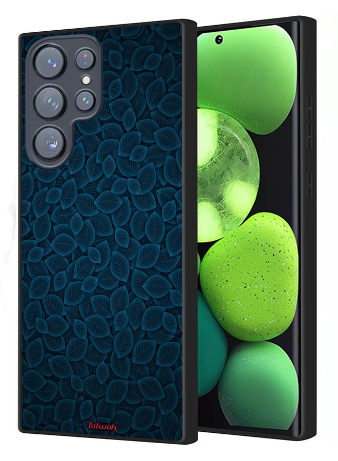 Tolwak Samsung Galaxy S23 Ultra 5G Protective Case Cover Digital Art Leaves Pattern - Image 1
