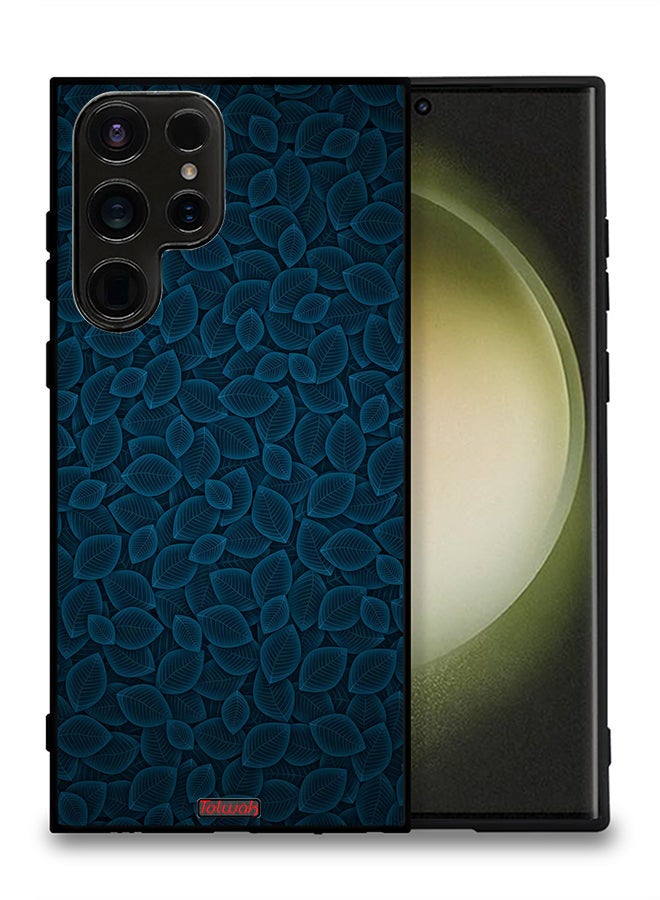 Tolwak Samsung Galaxy S23 Ultra 5G Protective Case Cover Digital Art Leaves Pattern - Image 2