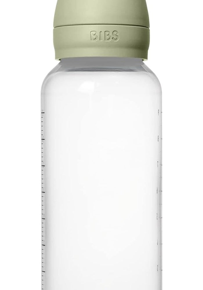 BIBS Baby Bottle 9 oz Natural Rubber Nipple - Sage - Image 4