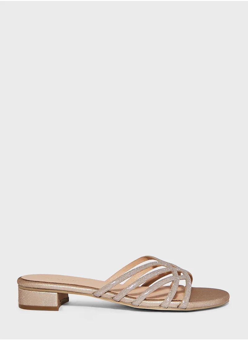 MENBUR Multi Strap Low Heel Sandals