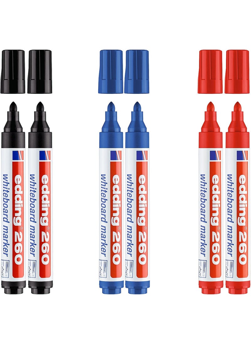 Edding Blackboard Marker E-260 Red-Blue-Black 3 Color Set 