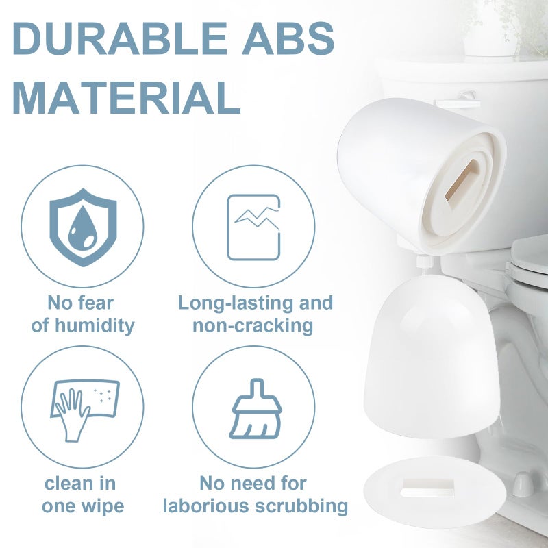 Fyroxx 4 Packs White Toilet Bolt Caps, Toilet Bolt Covers Are Suitable for A Variety of Toilet Floor Bolts with Heights of 1.44 Inches or Less, Effectively Hides Bathroom Installation Marks - Image 3