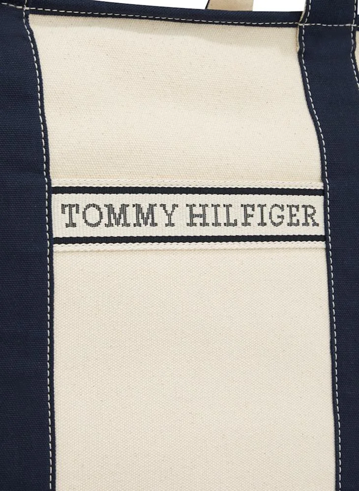 TOMMY HILFIGER Logo Detail Zip Over Tote
