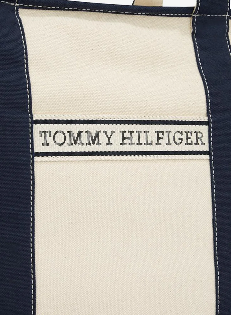 TOMMY HILFIGER Logo Detail Zip Over Extra Large Tote