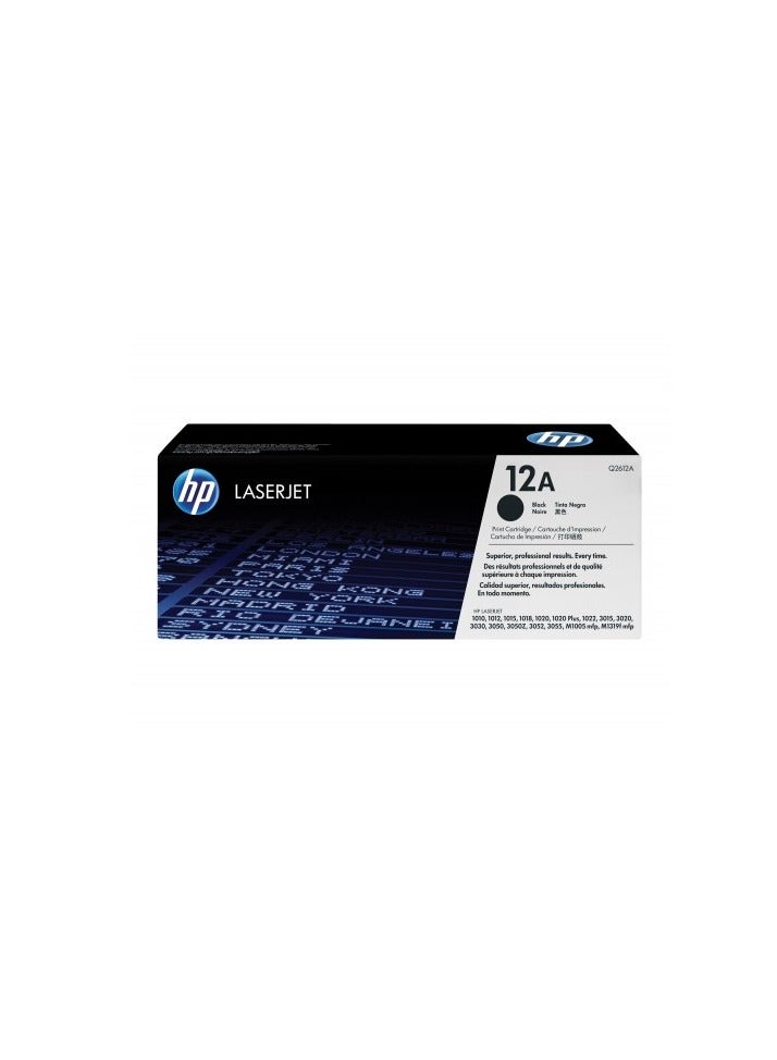 HP خرطوشة حبر HP LaserJet الأصلية السوداء 12A - Q2612A - Image 2
