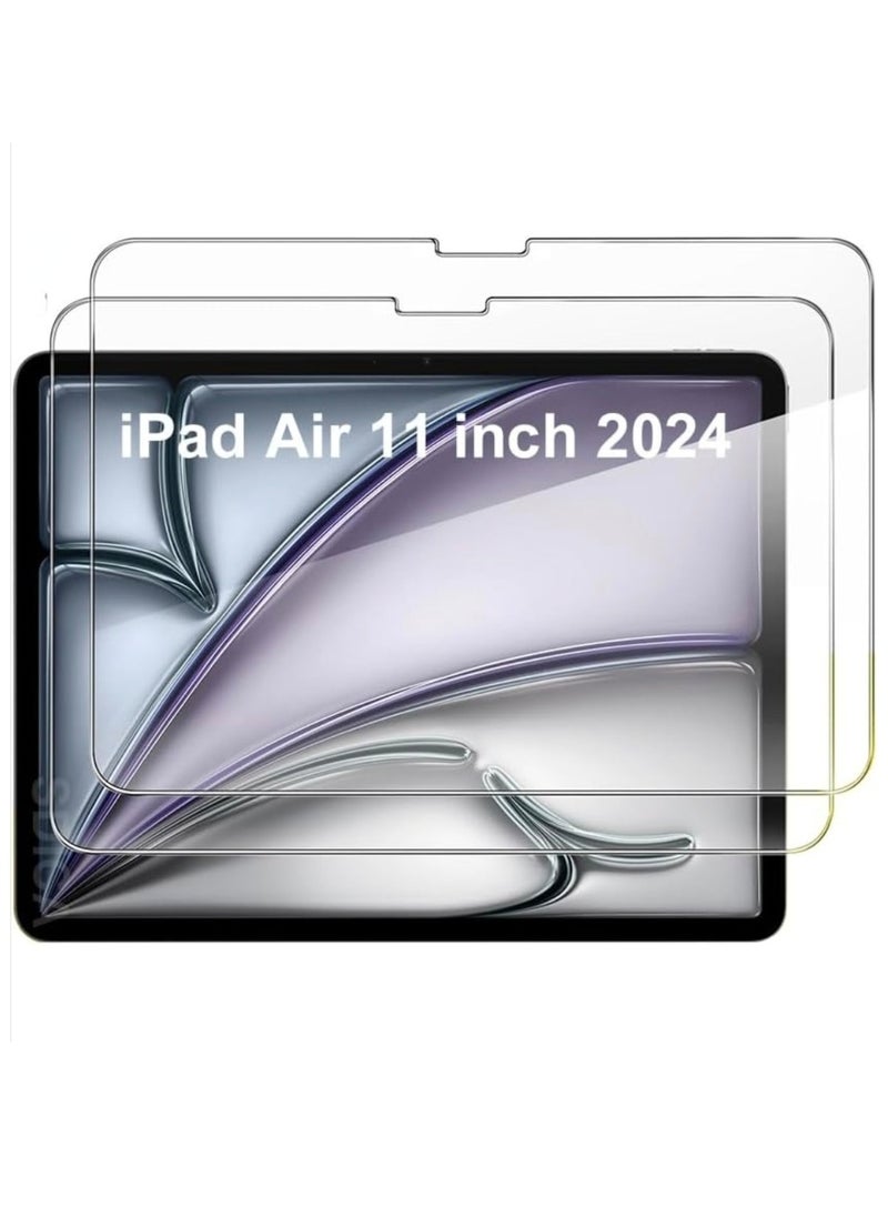 Generic - 2 Pack of Screen Protector for iPad Air 2024 (6th Generation) 11-Inch , 9H Tempered Glass Film Clear - Image 1