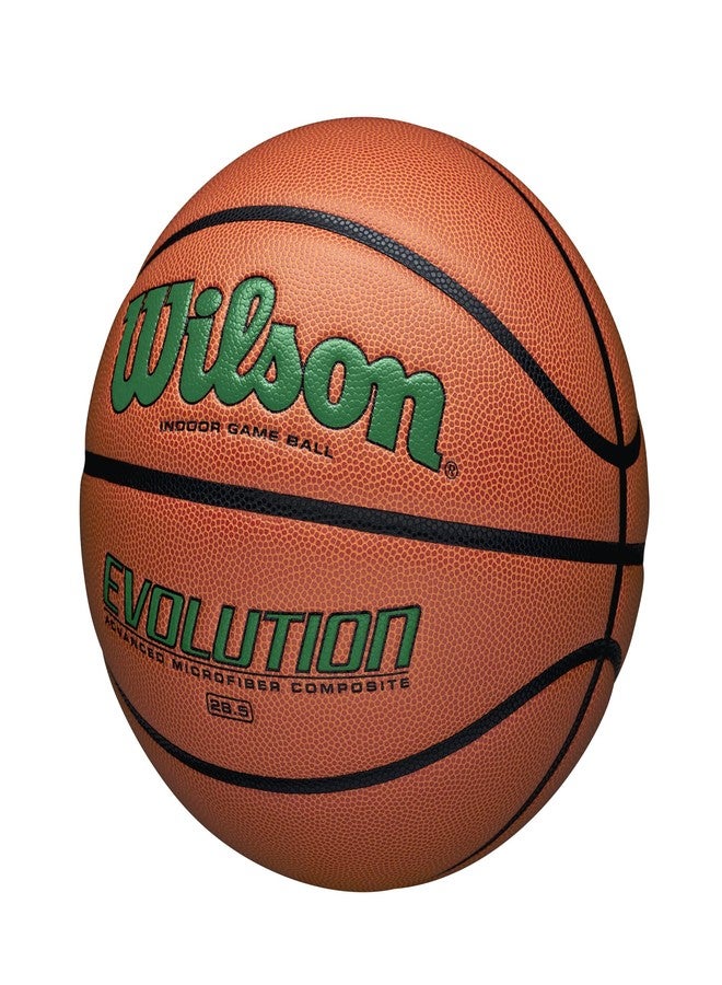 WILSON Evolution Indoor Game Basketball, Green, Size 6-28.5" - Image 2