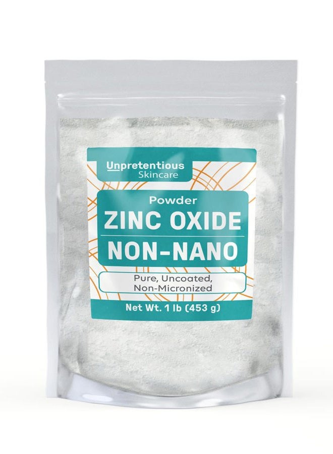 Unpretentious Non-Nano Zinc Oxide, 0.5kg. by Skincare, is Naturally Occurring, Pure & Uncoated, Perfect for DIY Sunscreens & Ointments, Packaged in a Convenient Resealable Bag for Storage - Image 1