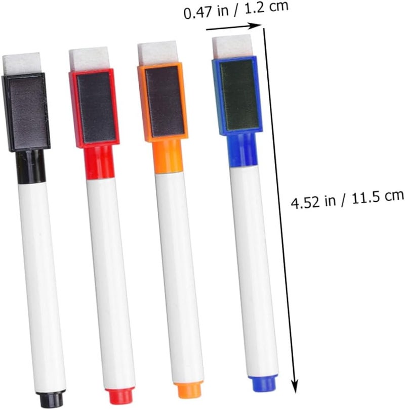 40Pcs Low Odor Dry Erase Markers Assorted Colors with Eraser for Classroom Office Home - Image 2