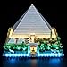YEABRICKS طقم إضاءة LED YEABRICKS لنموذج كتل بناء هرم الجيزة المعماري من ليغو - Image 3