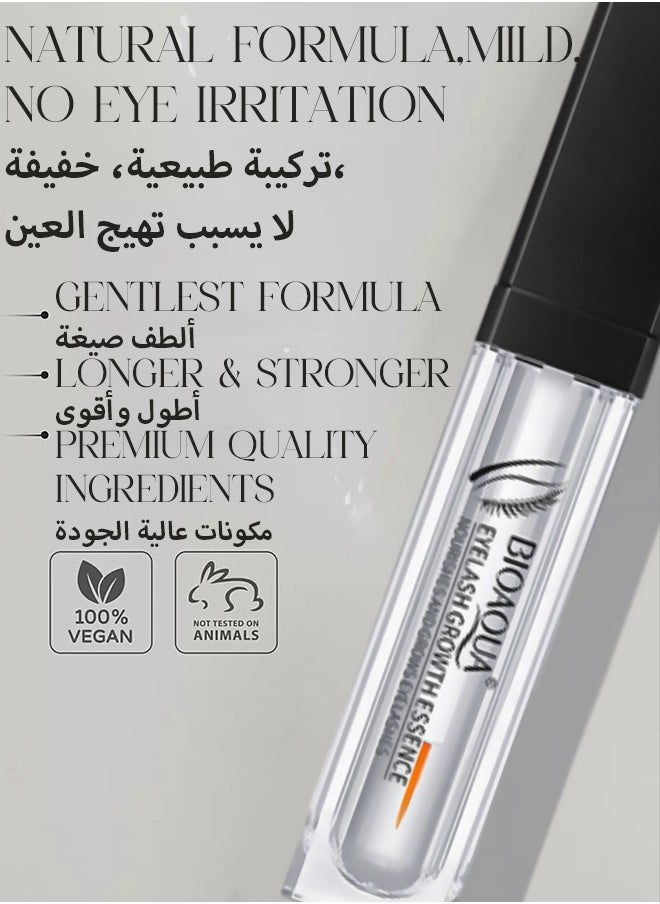 BIOAOUA - Premium Eyelash Growth Serum - 7ml Fuller And Longer Looking Lashes Lash Enhancing Serum For Natural Lashes Or Lash Extensions & Brows, Vegan & Cruelty-free - Image 1
