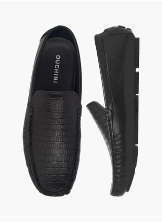 Men's Monogram Textured Slip-On Moccasins - pzsku/Z4CB2E3818B94F114A18FZ/45/_/1740667170/ed0c747d-af37-4d61-8443-b8353ce83580