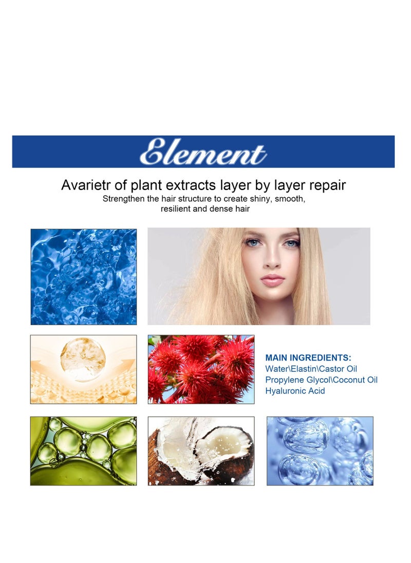 EELHOE Protein Hair Straightening Cream, Silk and Gloss Hair Straightener Cream, Smooth Hair Dryness, 2024 New Protein Correcting Hair Straightening Cream for All Hair Types(100ml) - Image 5