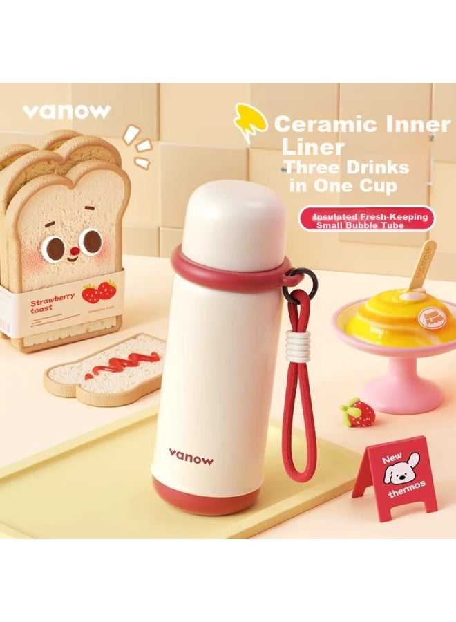 Vanow Insulated Tumbler For Women  New High-value Portable Tea Brewing Ceramic Liner Water Bottle Gift - Image 1