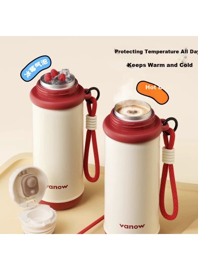 Vanow Insulated Tumbler For Women  New High-value Portable Tea Brewing Ceramic Liner Water Bottle Gift - Image 4