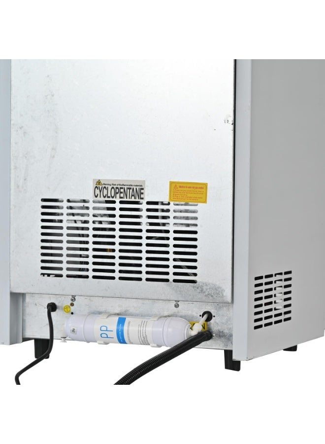 Cool Baby Integrated Ice Maker Machine, 55KGS/24H Stainless Steel Under Counter ice Machine with 15KGS Ice Storage Capacity, Freestanding Ice Maker-Bottled Water or Tap Water - Image 4