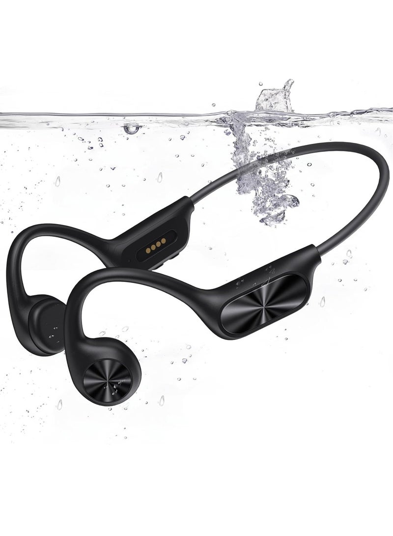 Swimming earphones, open sport earplugs, wireless Bluetooth 5.4 MP3 player with built-in 32GB memory, IPX8 waterproof earplugs, suitable for swimming, running, and cycling  - Image 1