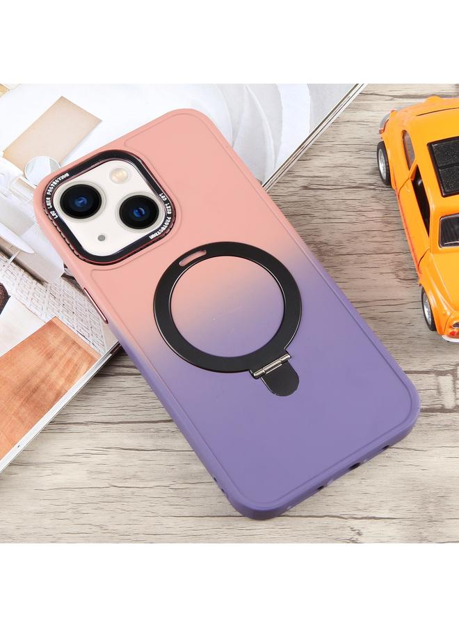 Zaboon Case For iPhone 13 Gradient MagSafe Holder Liquid TPU Hybrid PC Phone Case - Image 2
