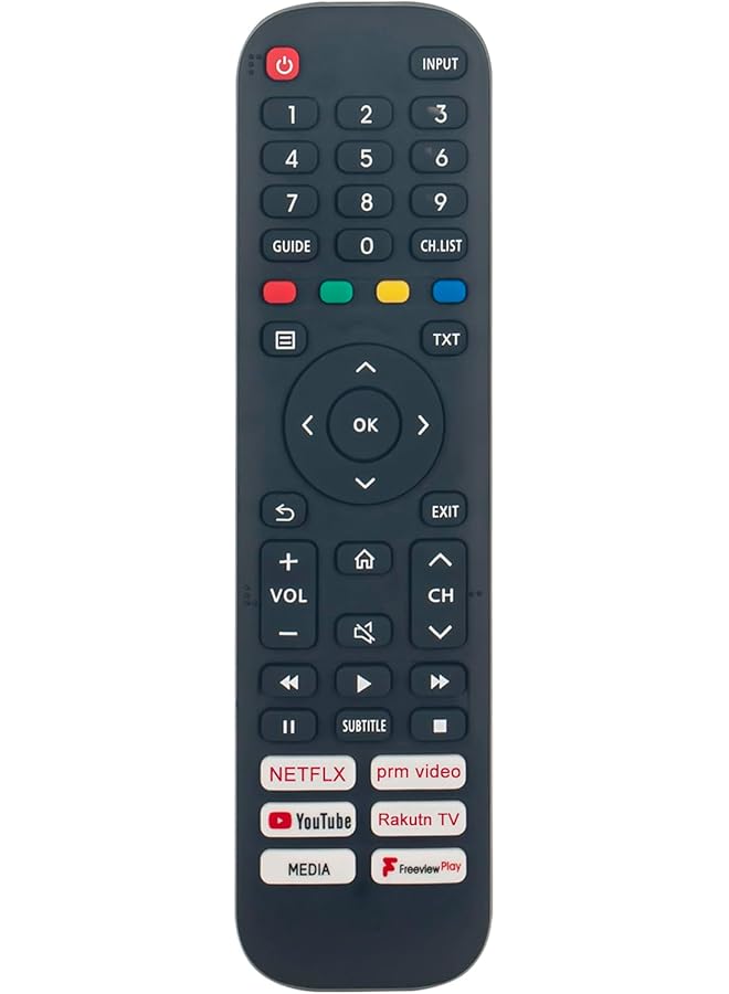 EN2Y30H Replacement Remote Compatible with Hisense LED TVs | Universal TV Controller for 32A5600FTUK 65A7300FTUK 40A5600FTUK 55A7300FTUK 43A7300FTUK | Durable & Easy Setup - Image 1