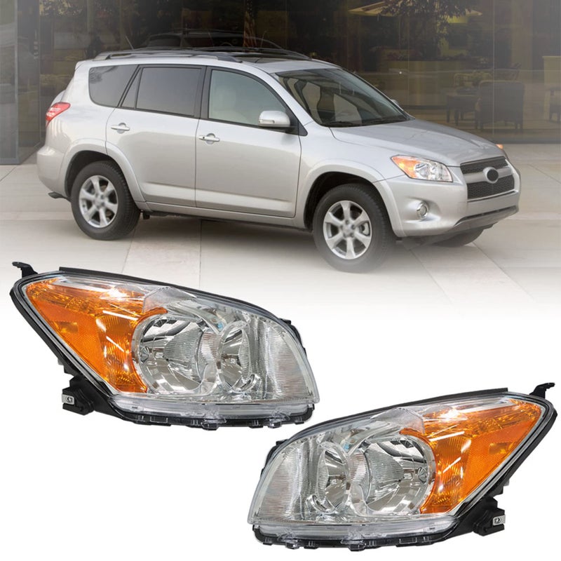 LABLT Headlights Assembly Repalcement for 2009 2010 2011 2012 RAV4 Left and Right Side Limited Japan Built
