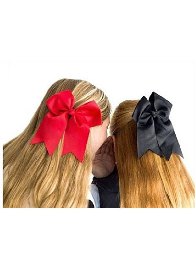 Kenz Laurenz Cheer Bows Gold Cheerleading Softball Gifts For Girls And Women Team Bow With Ponytail Holder Complete Your Cheerleader Outfit Uniform Strong Hair Ties Bands Elastics (1)  - Image 4