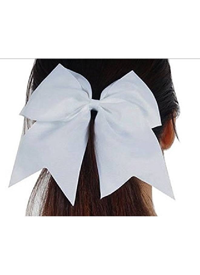 Kenz Laurenz Cheer Bows Gold Cheerleading Softball Gifts For Girls And Women Team Bow With Ponytail Holder Complete Your Cheerleader Outfit Uniform Strong Hair Ties Bands Elastics (1)  - Image 3