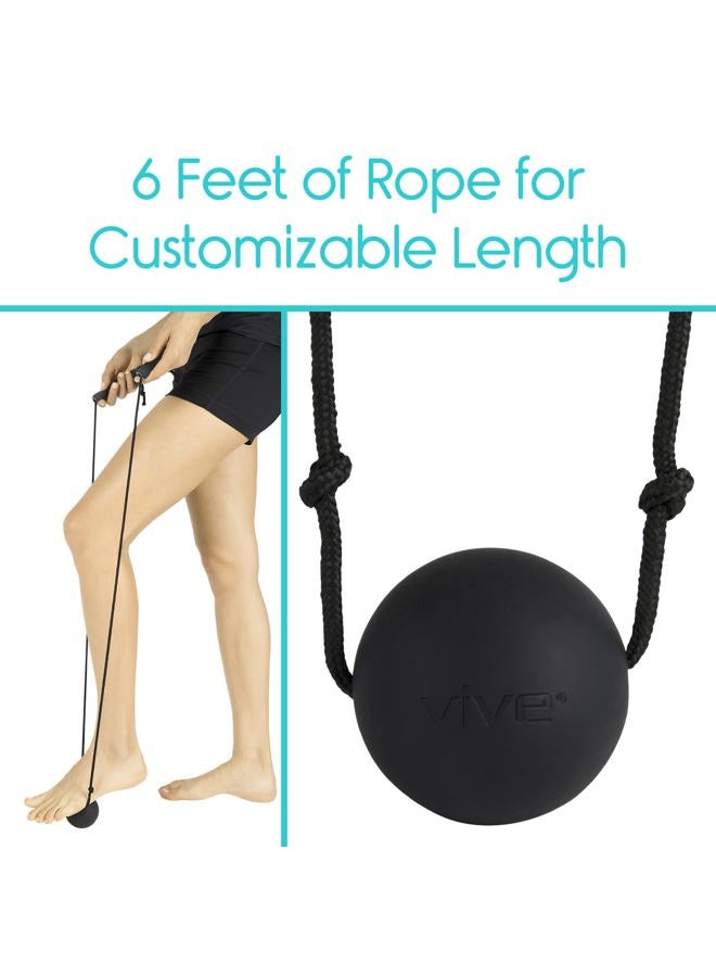 VIVE كرة لاكروس لتخفيف آلام التهاب اللفافة الأخمصية - أسطوانة تدليك للقدمين - مجموعة مدلك نقاط الزناد للآلام في القوس، تحرير اللفافة العضلية - مدلك عقد العضلات للعناية بالنساء والرجال - Image 5